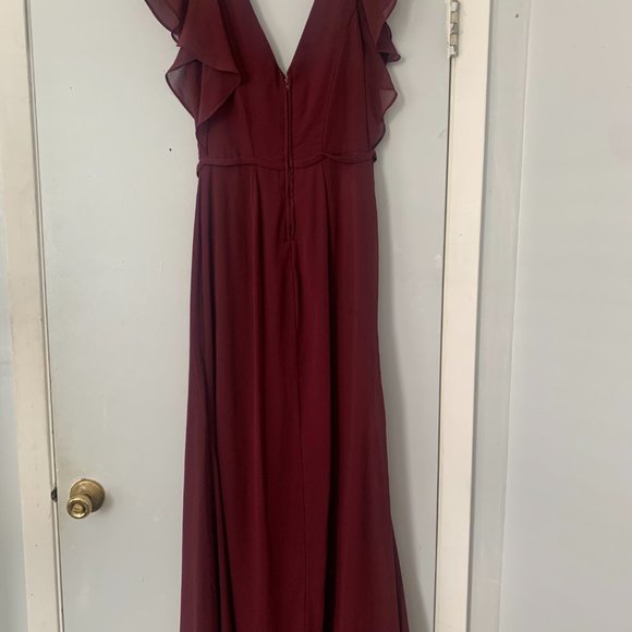 Cabernet Bridesmaid Dress Size 10 tailored to 6 - Picture 2 of 2